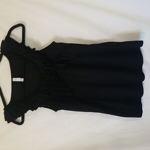 Xhilaration Girls Black Ruffle sleeve, Size M